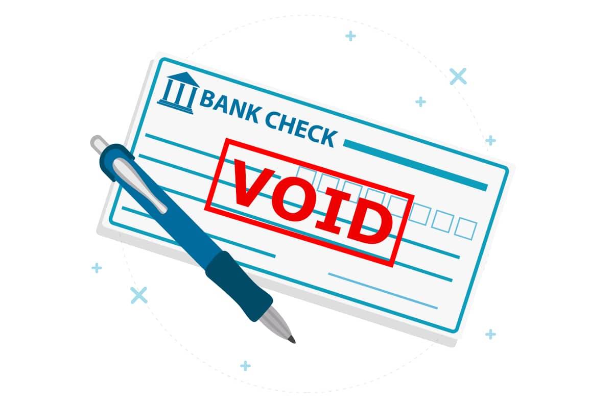 how to void a check