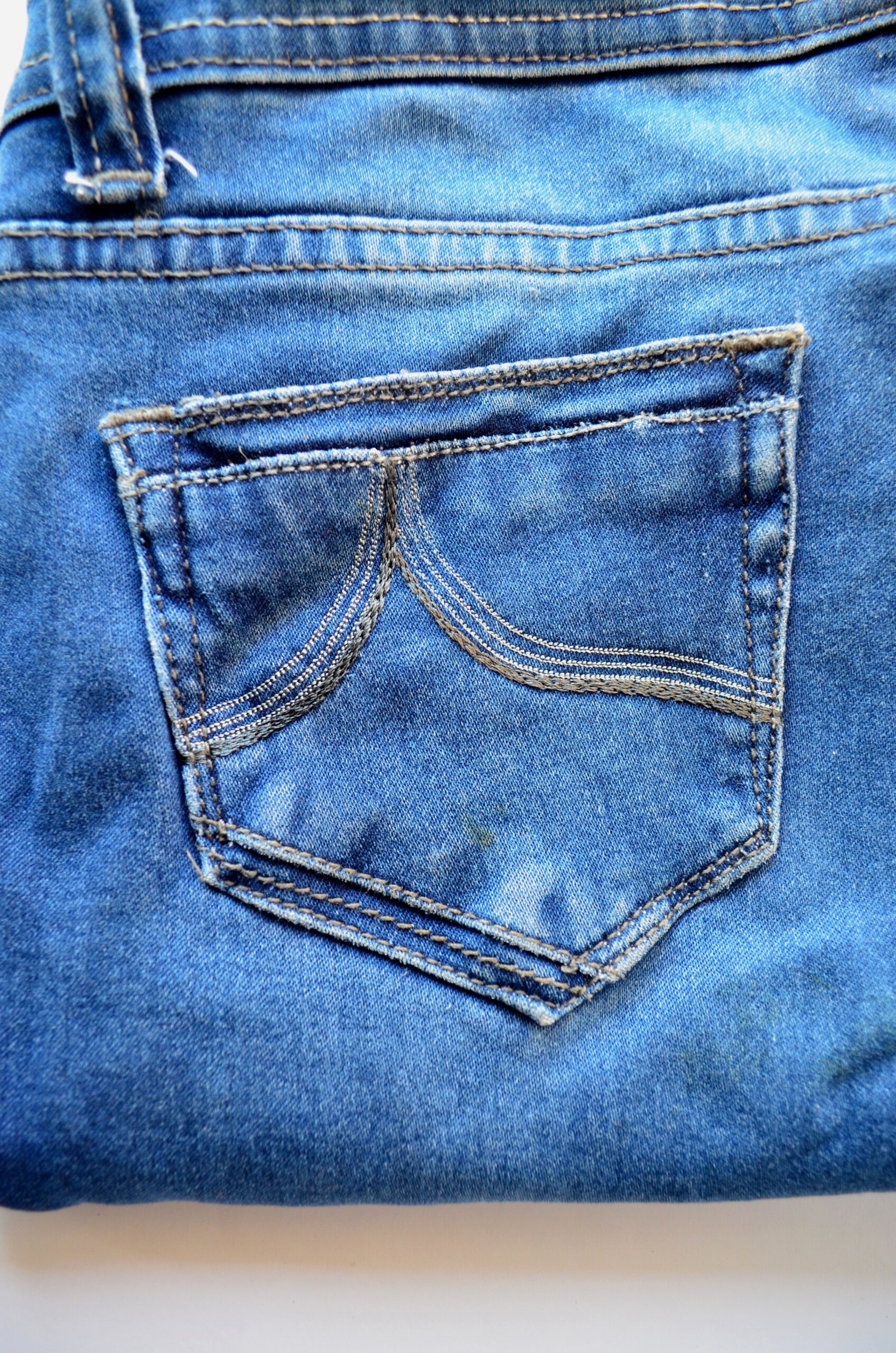 jeans, blue, pocket